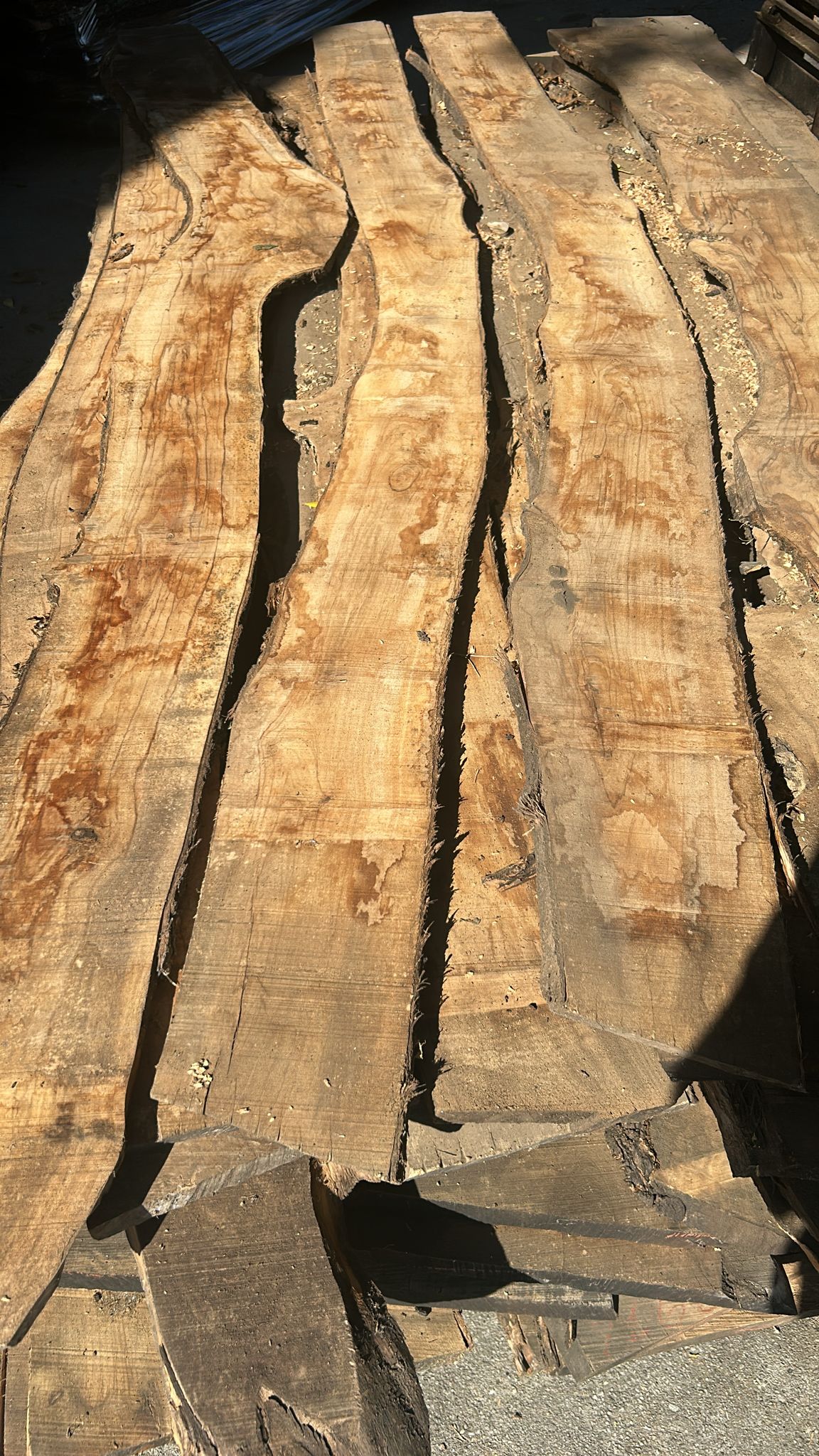 Full pallet of Italian Olive Wood